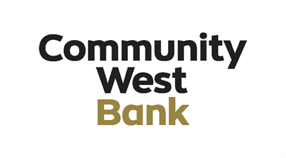 Community West Bank color logo stacked 2024 merger